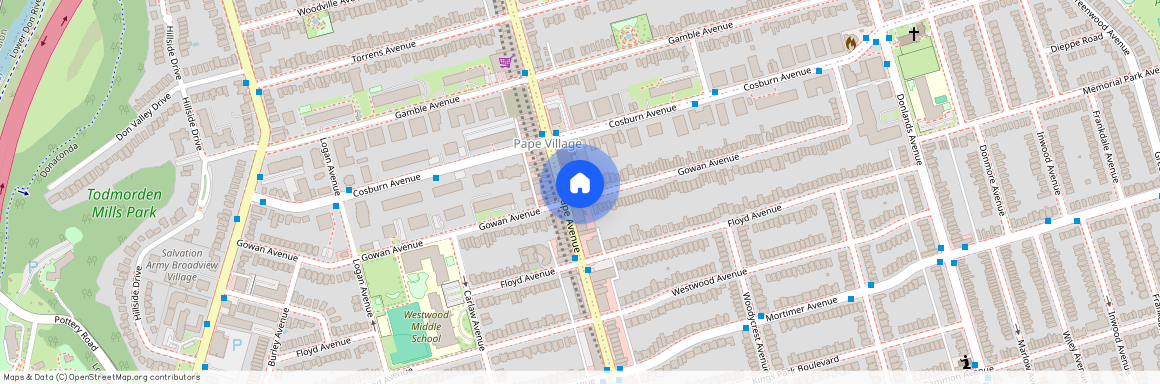 1023 Pape Avenue Unit# Upper, Toronto