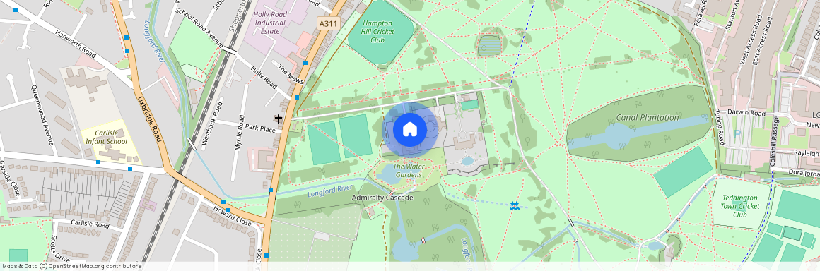 Bushy Park, Hampton Hill, Hampton, Middlesex, TW12 1NE