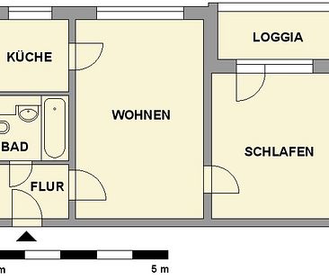 2-Raum-Wohnung mit Balkon nahe Küchwald - Foto 3