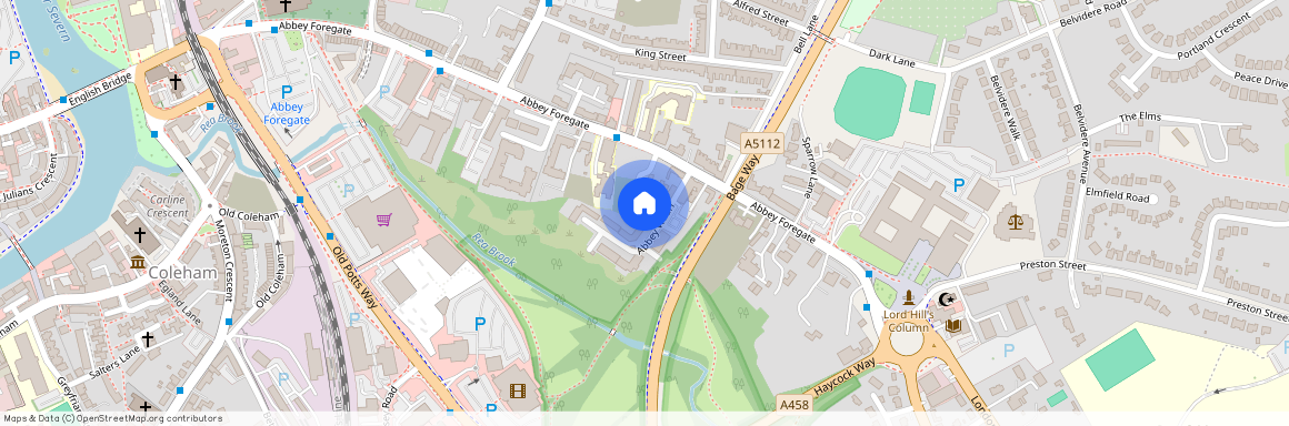 Old Bush Gardens, Abbey Foregate, Shrewsbury