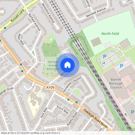 Denham Road, Whetstone, Barnet, London, N20