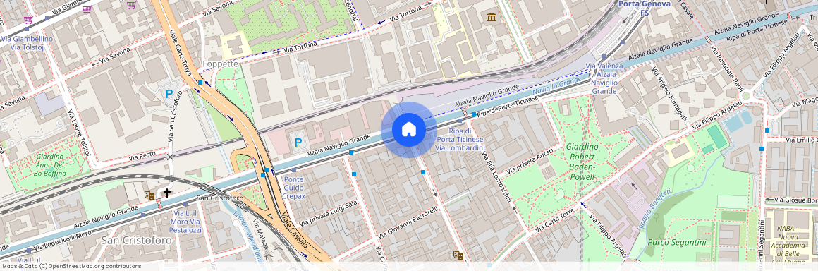 Milano, Via Eugenio Villoresi - Ripa Di Porta Ticinese