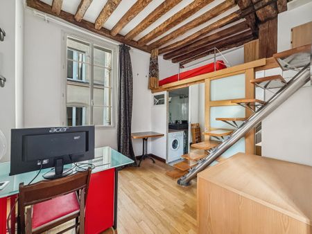 Charmant Studio Bis avec Mezzanine – Bail Civil – 14 Rue Saint-Sauveur, 75002 Paris - Photo 5