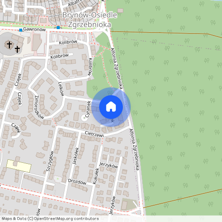 ul. Cyranek, Brynów-Osiedle Zgrzebnioka, Katowice, śląskie