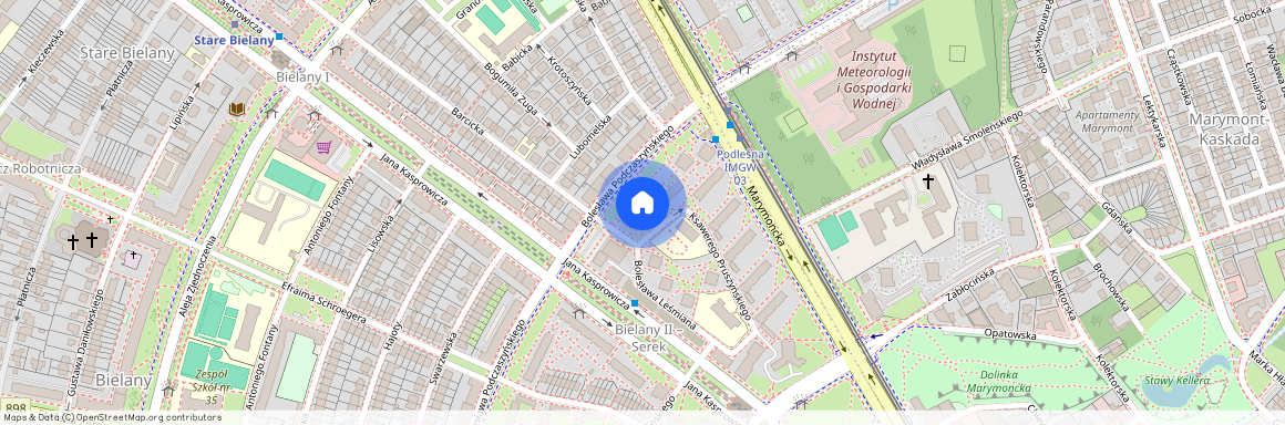 ul. Bolesława Podczaszyńskiego, Stare Bielany, Bielany, Warszawa, mazowieckie