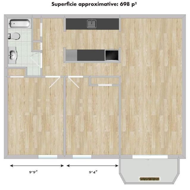 2 CH - 1 SDB - Montréal - $1,500 /mo - Photo 2
