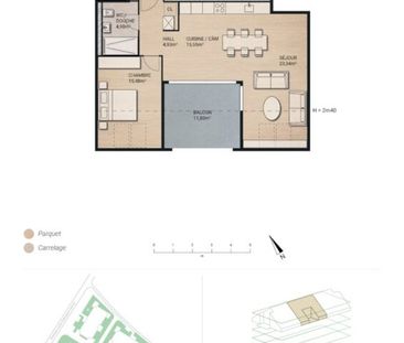 Spacieux appartement neuf de 2.5 pièces - Foto 6