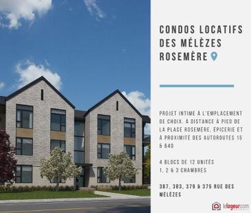 3 CH - 1 SDB - Rosemère - $2,050 /mo - Photo 1