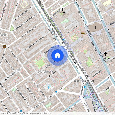 Olofsbuurt, 2613 EM, Singelstraat, Delft