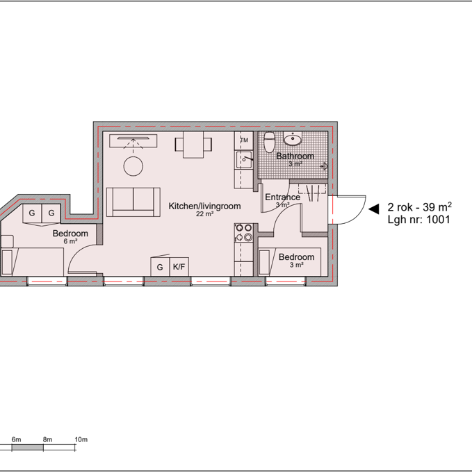 Järnvägsgatan 7A Lgh 1001, Grevie - Foto 1