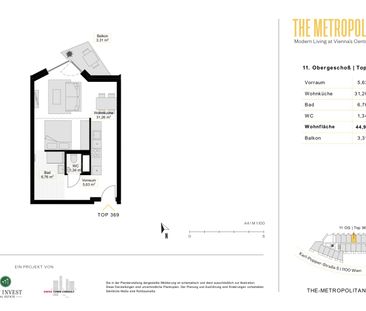 THE METROPOLITAN - Modern Living im belebten Sonnwendviertel! Singl... - Photo 5