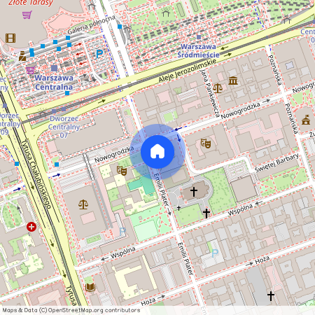 Warszawa, Śródmieście, Emilii, Plater
