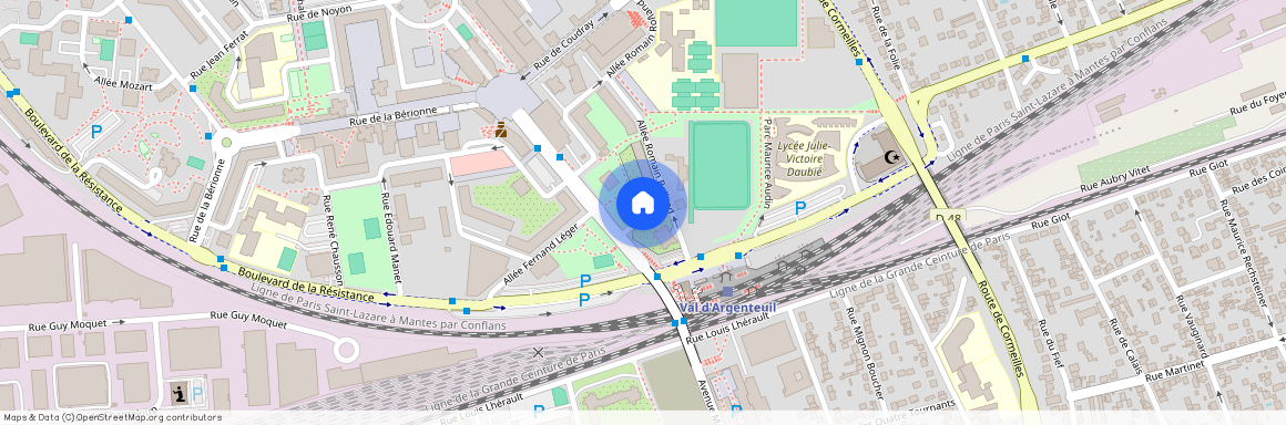 Allée Gustave Courbet, Francja, Argenteuil