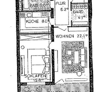 Geräumige 2-Zimmerwohnung mit großem Balkon im 2. OG - Aufzug im Ha... - Foto 2