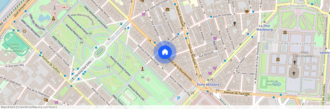 Paris VIIe - Gros Caillou, Avenue de la Bourdonnais