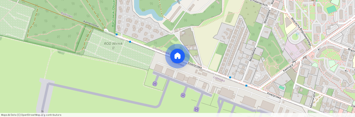 ul. Księżycowa, Chomiczówka, Bielany, Warszawa, mazowieckie