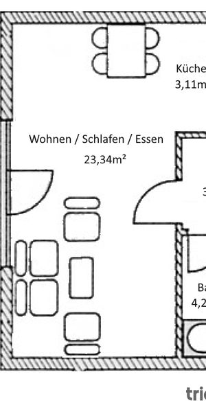 Gemütliche 1-Zi-Wohnung mit Balkon am Stadtrand von Dresden. - Foto 2