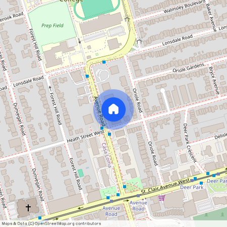 585 Avenue Road, Toronto, Ontario, M4V 2K5 (St. Clair Ave W & Oriole Pkwy)