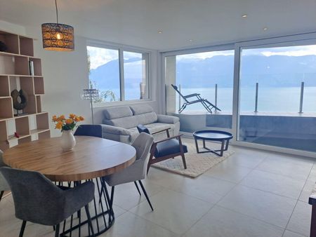 Bel appartement meublé de 3.5 pièces avec vue imprenable sur lac et montagnes - Chexbres - Photo 5