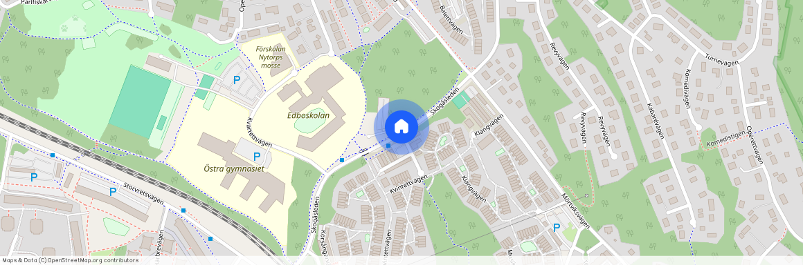 Klövjestigen, Skogås