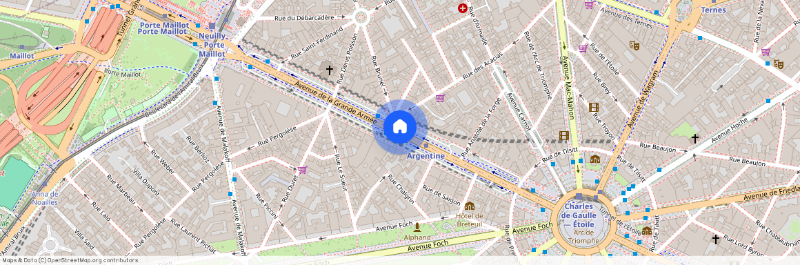 Avenue Foch entre Avenue Victor Hugo et Avenue de la Grande Armée 75116 Paris (16e arrondissement)