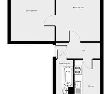 Kurzfristig bezugsfertig - Deine neue 2-Zimmer-Wohnung in Colditz! ... - Foto 1