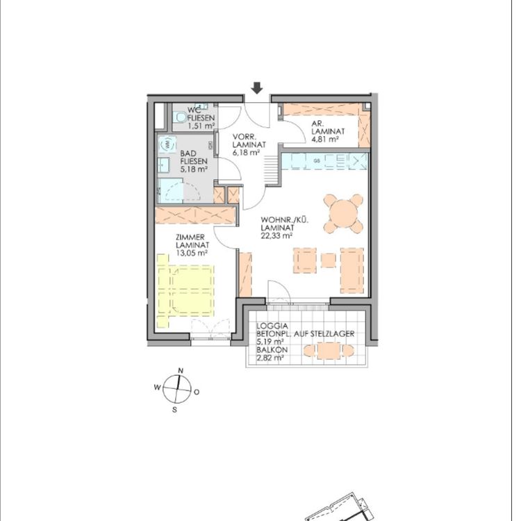 2-Zimmerwohnung Wohnung in Top Lage mit Balkon - Top 28 - Foto 2