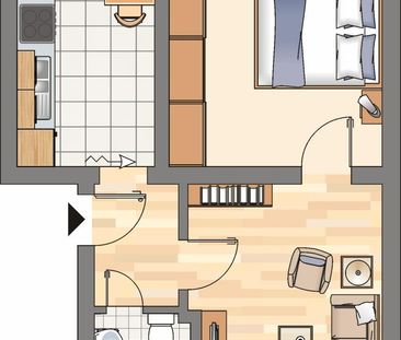 2 Zimmer Erdgeschosswohnung in Bochum Riemke für Dezember 2025 verf... - Foto 1