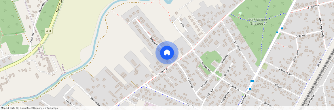 ul. Głogowa, Mosina, Mosina, poznański, wielkopolskie