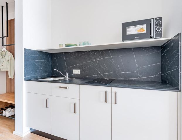 Möbliertes Apartment mit Balkon im Studentenwohnheim an der Persiluhr für Studenten, Azubis & Schüler - Foto 1