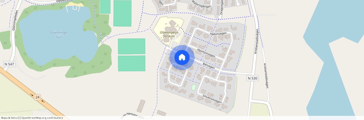 Jordgubbsvägen, Laholm