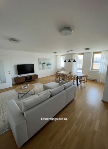 Sonnige Dachterrassenwohnung: Zentral gelegene 2-Zimmer-Mietwohnung mit möblierter Küche in Ried - Foto 3