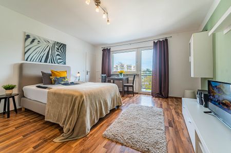 City-Residence: Moderne 1-Zimmer-Wohnung mit Balkon in Sachsenhausen - Photo 2