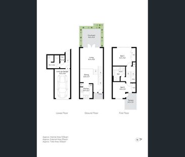 Sleek dual-level townhouse with courtyard - Photo 3