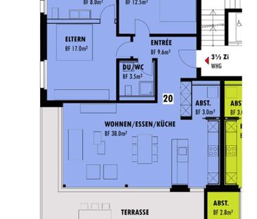 3.5 Zimmer, 104 m² - Foto 4