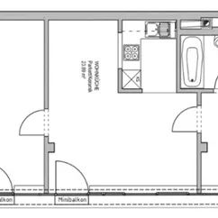 INNSTRASSE, 51 m2 Neubau mit Stehbalkon, 2 Zimmer, Komplettküche, Wannenbad, Parketten, 3. Liftstock - Photo 3