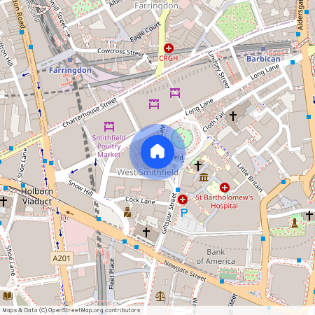 West Smithfield, London, EC1A
