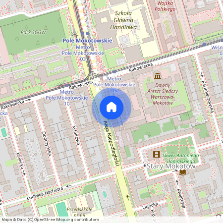 al. Aleja Niepodległości, Stary Mokotów, Mokotów, Warszawa, mazowieckie