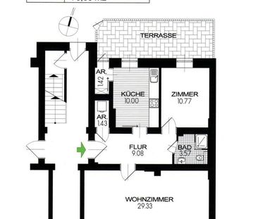 Große 2 Zimmerwohnung im Erdgeschoss - Photo 6