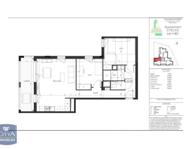 Appartement à louer 3 pièces 65.9m² - Photo 1