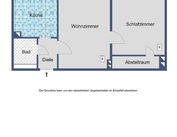 Kompakt, praktisch, gemütlich – 2-Zimmer-Wohnung im 4. OG - Photo 1
