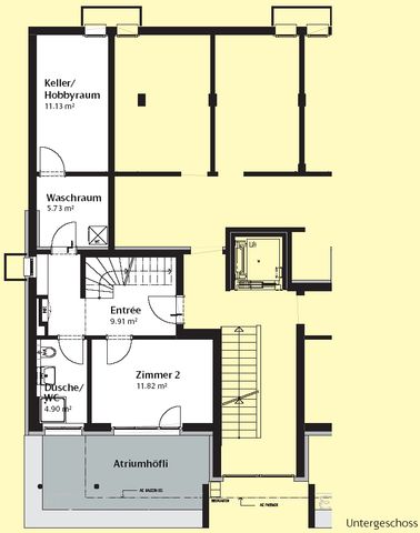 Grosszügige Maisonettewohnung mit Atriumhof, Balkon und Sitzplatz - Foto 2