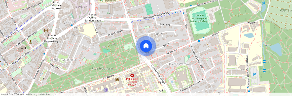 Stanisława Staszica 31, lubuskie, Zielona Góra, Centrum