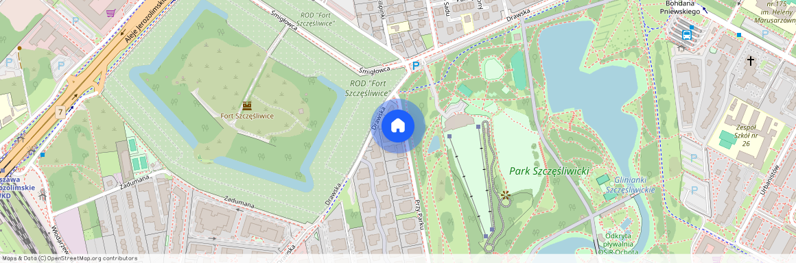 ul. Przy Parku 6, Szczęśliwice, Ochota, Warszawa, mazowieckie