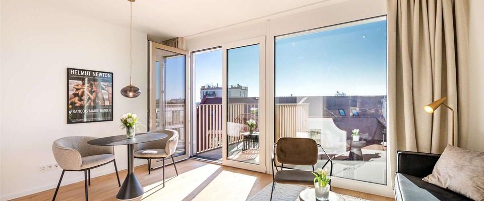 Stylisch-luxuriös möblierte 1-Zimmer-Wohnung mit Balkon - Photo 1