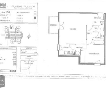 Appartement à louer 2 pièces 44.98m² - Photo 3