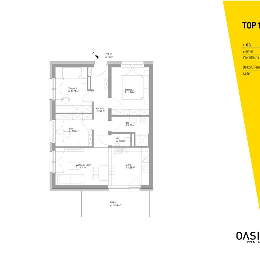 Moderne Traumwohnung in Unterpremstätten - Komfortables Wohnen mit Balkon und Garage - Mitterstraße 156 Top 15 - Foto 2