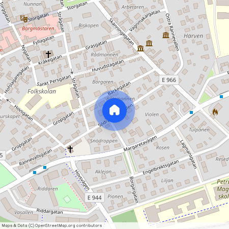 Södra Rännevallen, Vadstena