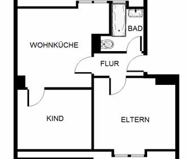 2-Zimmer-Wohnung in Gelsenkirchen Scholven - Photo 1