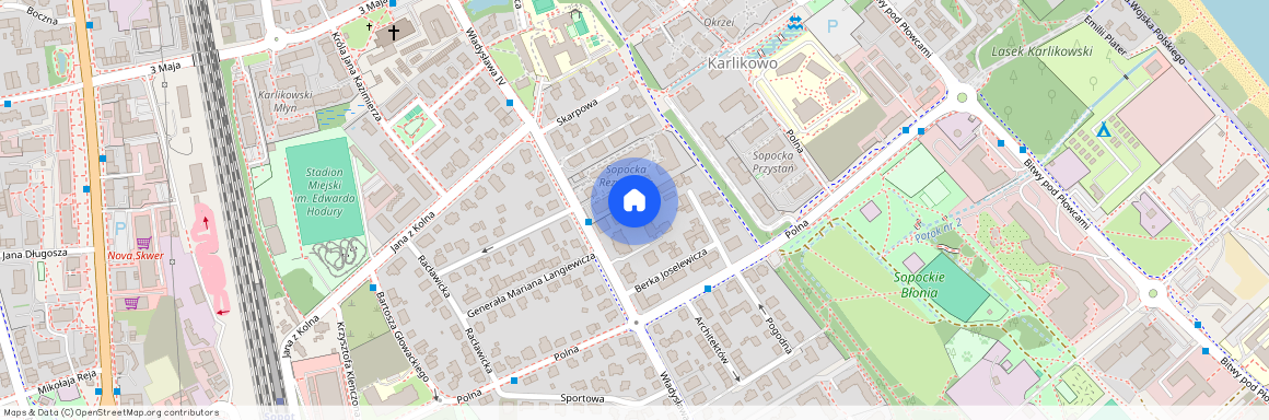 ul. Władysława Łokietka, Sopot Wyścigi